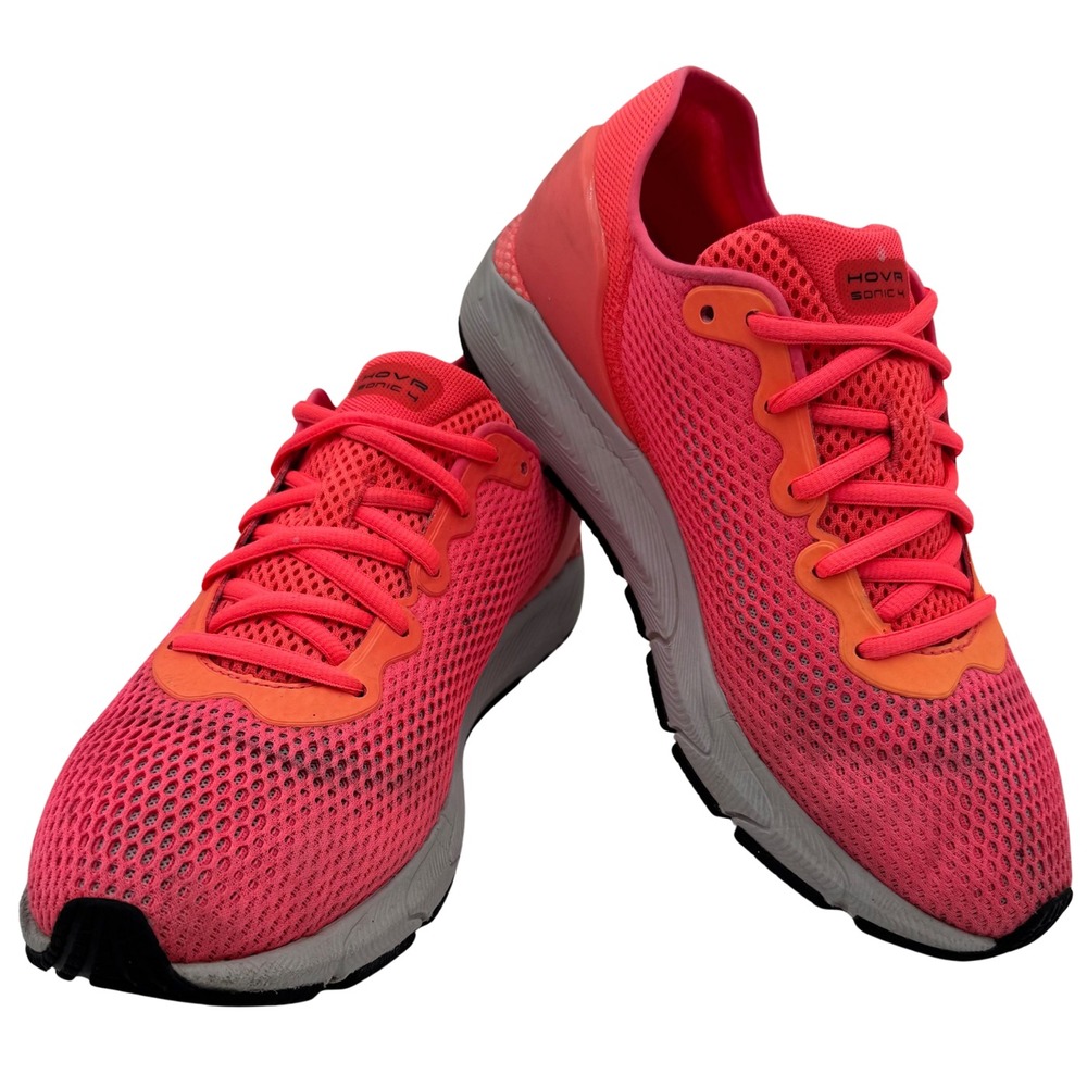 Under Armour HOVR Sonic 4 Sneakers‎ Shoes Womens 10 Pink Training Athleisure